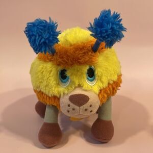 Disney Store Doc McStuffins Squibbles 6" Plush Yellow Orange Fuzzy Dog Stuffed